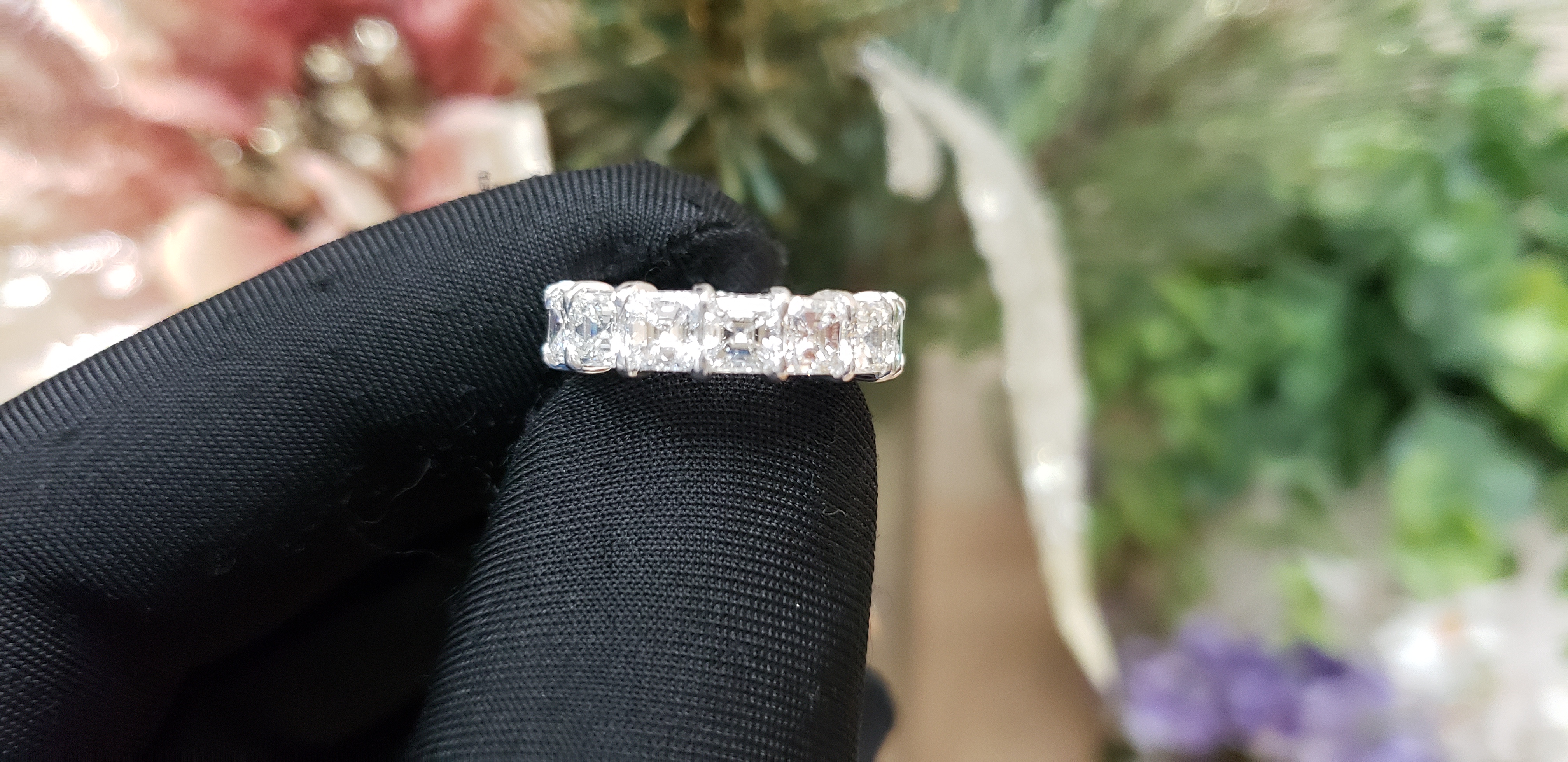 Asscher Cut Diamond Eternity Band